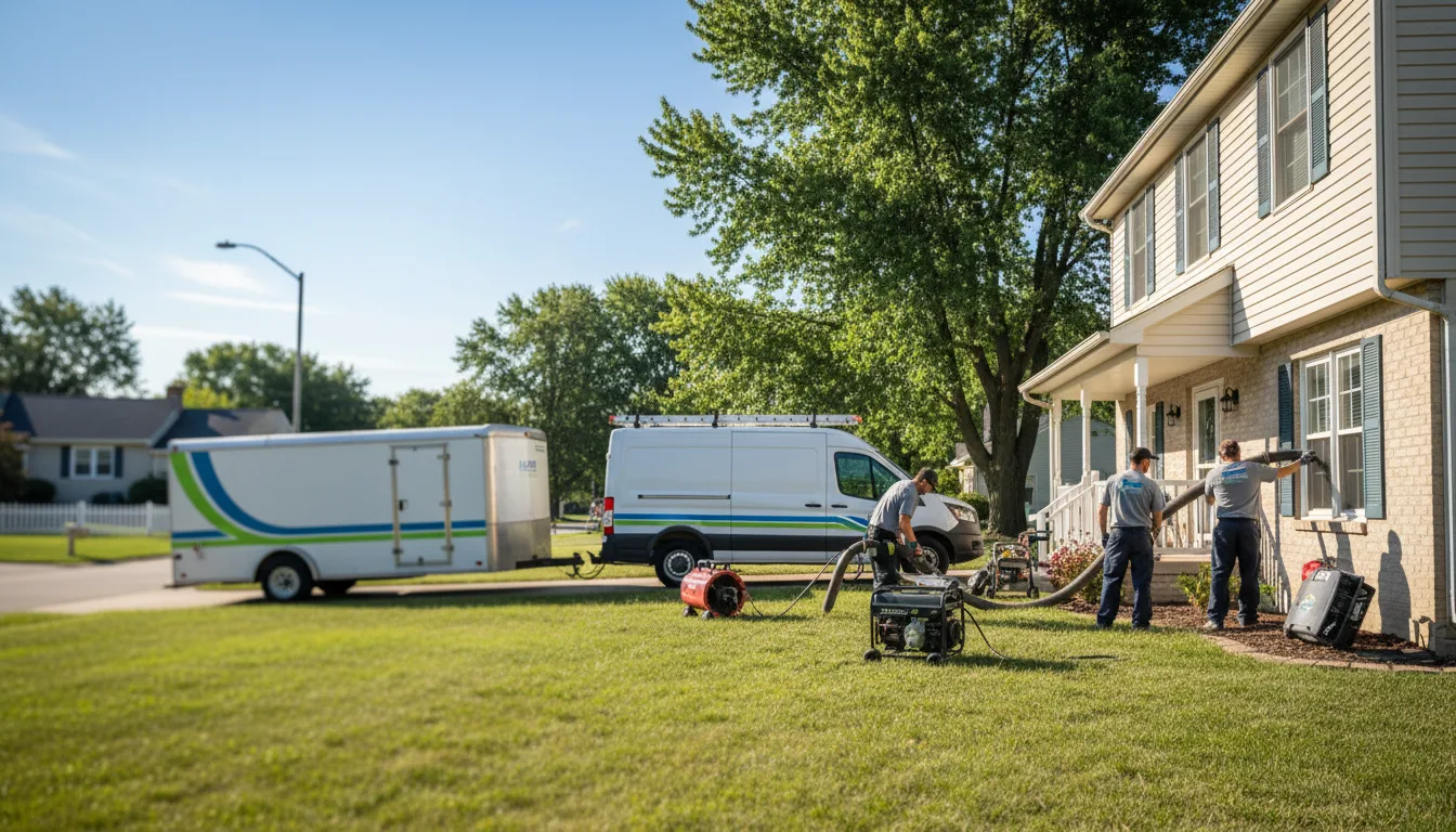 Flooded Basement Restoration And Cleanup With Repair in Grove City, OH near me